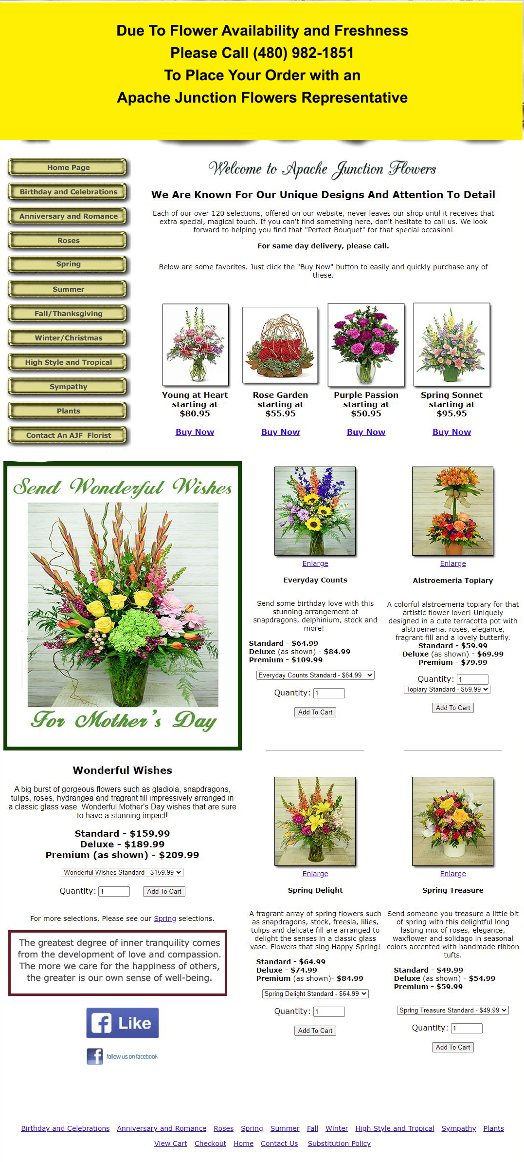 Flower Arrangements and Gifts by Apache Junction Arizona Florist